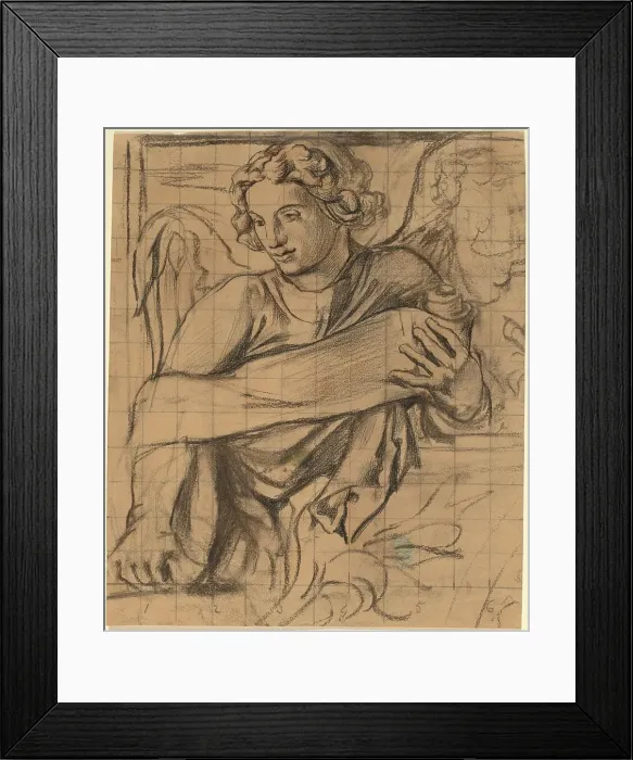 Framed Print : Angel - Trinity Church Mural, 1876. Creator: John La Farge Framed Print : Angel - Trinity Church Mural, 1876. Creator: John La Farge