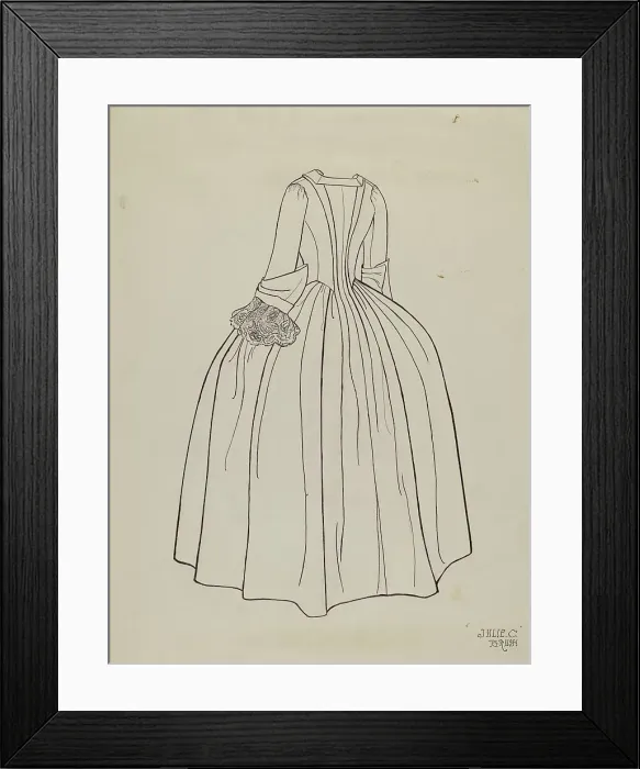 Framed Print : Dress, c. 1940. Creator: Julie C Brush Framed Print : Dress, c. 1940. Creator: Julie C Brush