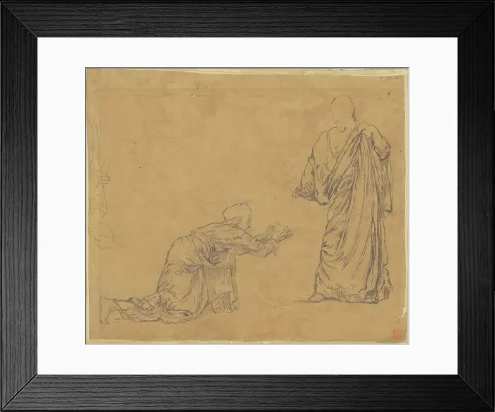 Framed Print : Study for Christ Appearing to Mary, 1877-1878. Creator: John La Farge. Study for Christ Appearing to Mary, 1877-1878. Creator: John La Farge Framed Print : Study for Christ Appearing to Mary, 1877-1878. Creator: John La Farge. Study for Christ Appearing to Mary, 1877-1878. Creator: John La Farge