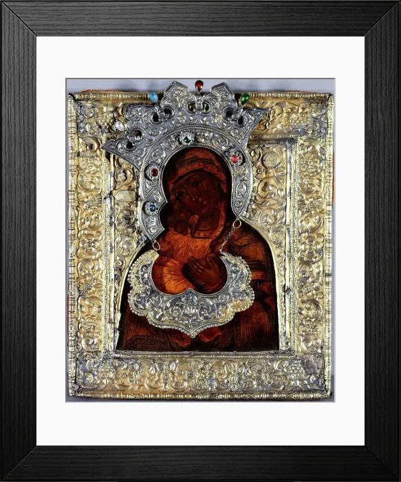 Framed Print : Vladimir's Mother of God, 1781. Creator: School of the Yaroslavl region