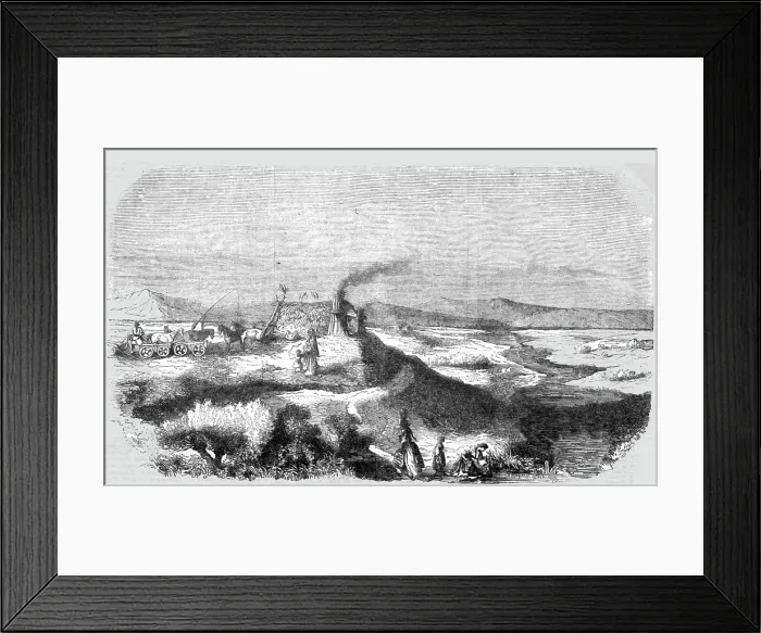 Framed Print : View of the Sereth, 1854. Creator: Unknown Framed Print : View of the Sereth, 1854. Creator: Unknown