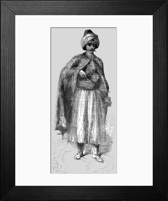 Framed Print : Murad Bey, Chief of the Bashi-Bazouks, 1854. Creator: Unknown Framed Print : Murad Bey, Chief of the Bashi-Bazouks, 1854. Creator: Unknown