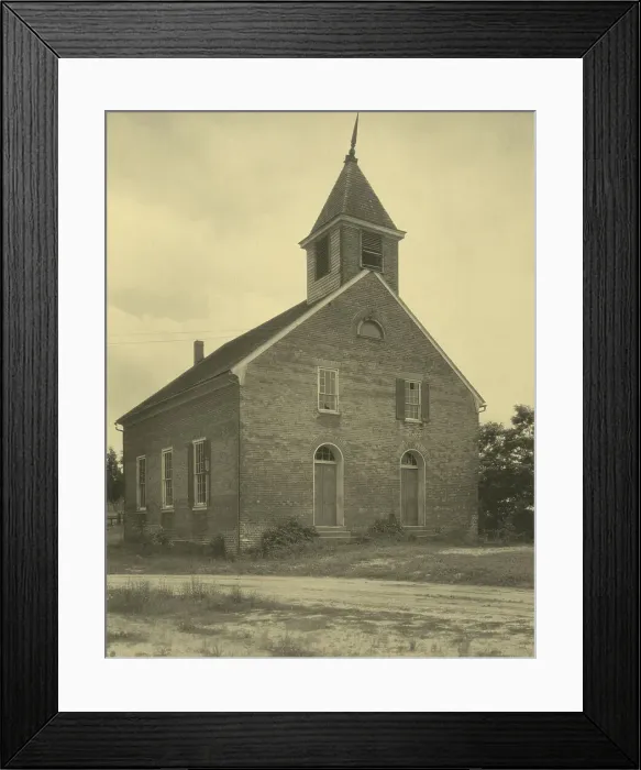 Framed Print : Union Church on hill, Falmouth, between 1925 and 1929. Creator: Frances Benjamin Johnston Framed Print : Union Church on hill, Falmouth, between 1925 and 1929. Creator: Frances Benjamin Johnston