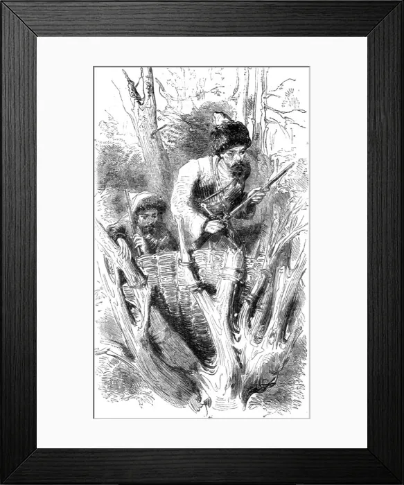 Framed Print : Circassian Scouts in Ambuscade, 1854. Creator: Unknown Framed Print : Circassian Scouts in Ambuscade, 1854. Creator: Unknown