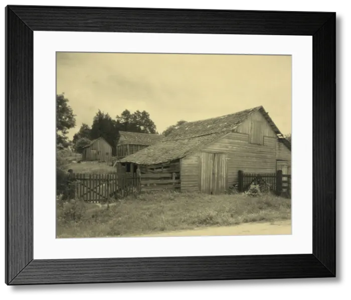 Framed Print : Dr. Jett's farm - outbuildings, Gordon - Green Terrace, Falmouth, between 1925 and 1929. Creator: Frances Benjamin Johnston Framed Print : Dr. Jett's farm - outbuildings, Gordon - Green Terrace, Falmouth, between 1925 and 1929. Creator: Frances Benjamin Johnston