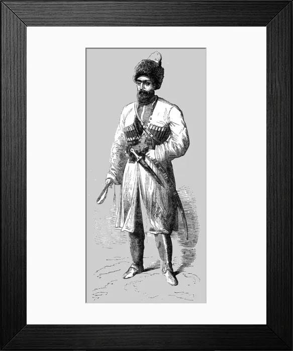 Framed Print : Mehemet Emin, Circassian Envoy, 1854. Creator: Unknown Framed Print : Mehemet Emin, Circassian Envoy, 1854. Creator: Unknown