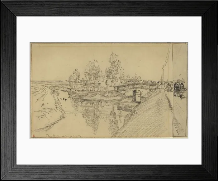 Framed Print : Arrivee au Marche. Creator: Auguste Lepere Framed Print : Arrivee au Marche. Creator: Auguste Lepere