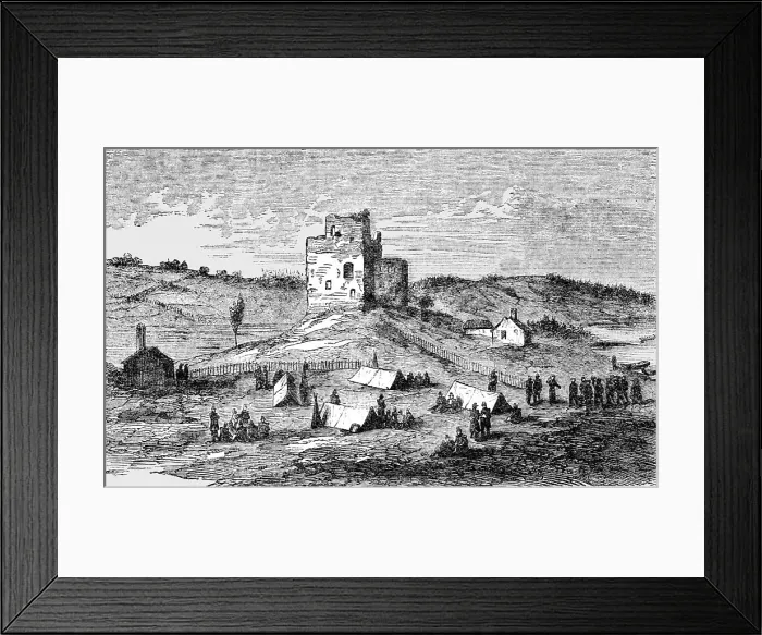 Framed Print : The Encampment of French Infantry at Castelholme, Aland Isles, 1854. Creator: Unknown Framed Print : The Encampment of French Infantry at Castelholme, Aland Isles, 1854. Creator: Unknown