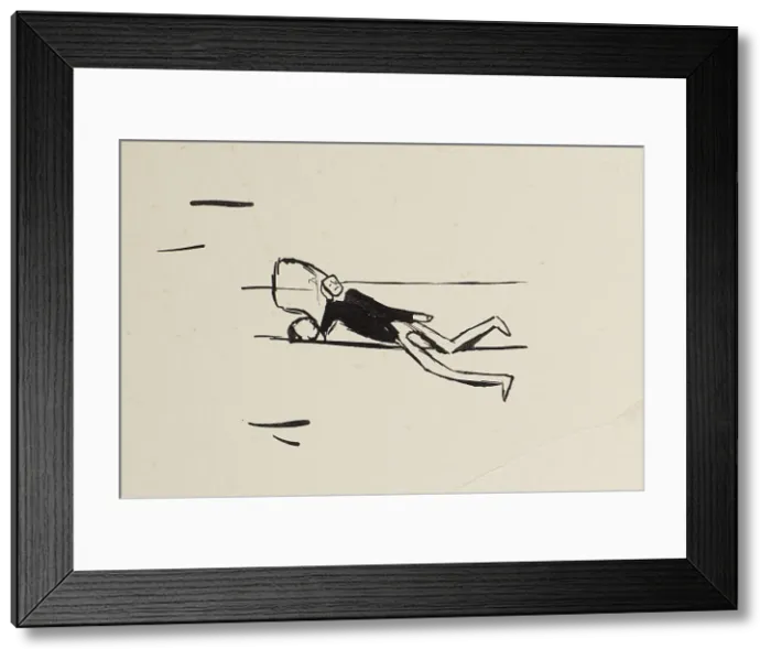 Framed Print : From the Black Notebook, ca 1923. Creator: Kafka, Franz (1883-1924) Framed Print : From the Black Notebook, ca 1923. Creator: Kafka, Franz (1883-1924)