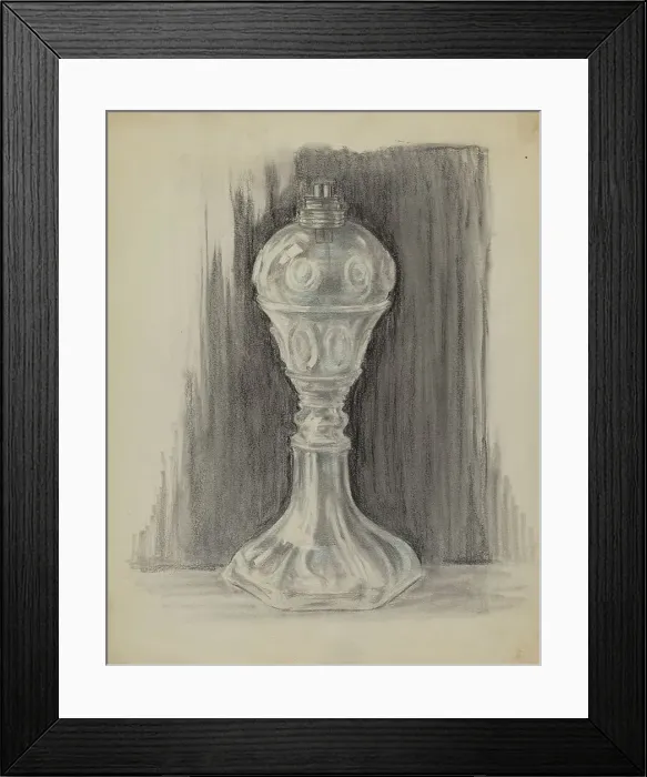 Framed Print : Lamp, 1936. Creator: Burrell Framed Print : Lamp, 1936. Creator: Burrell