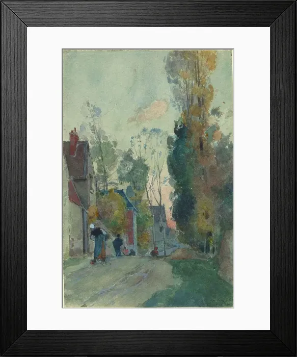 Framed Print : Rue de Jouy le Comte, probably 1880. Creator: Auguste Lepere Framed Print : Rue de Jouy le Comte, probably 1880. Creator: Auguste Lepere
