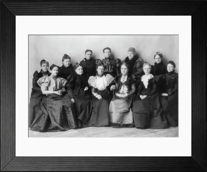 Framed Print : Officers of the Mothers Congress, Feb. 7, 1897, Washington, D.C. Creator: Frances Benjamin Johnston Framed Print : Officers of the Mothers Congress, Feb. 7, 1897, Washington, D.C. Creator: Frances Benjamin Johnston