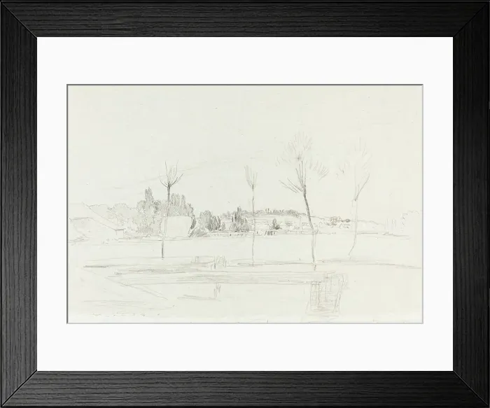 Framed Print : Landscape in Hertfordshire, 1814. Creator: John Linnell Framed Print : Landscape in Hertfordshire, 1814. Creator: John Linnell