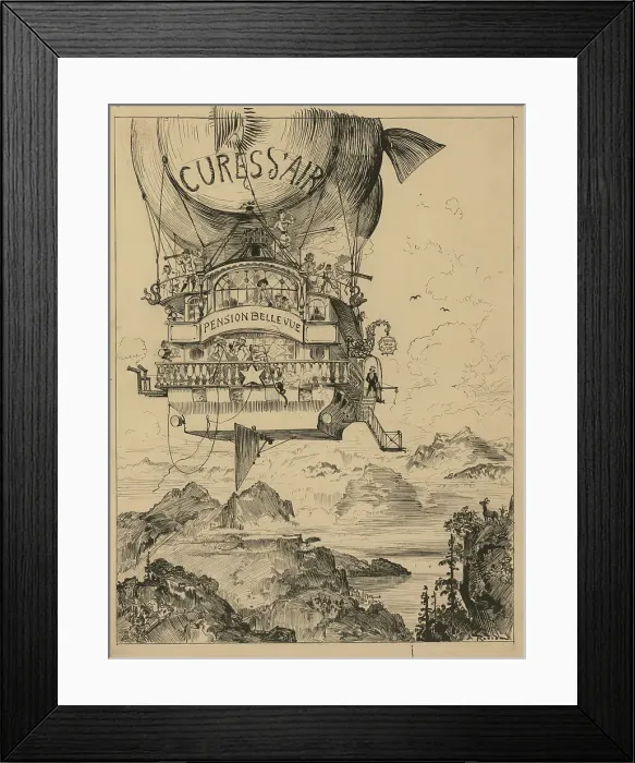 Framed Print : Illustration for Le Vingtième Siècle by Albert Robida, 1883. Creator: Robida, Albert (1848-1926). Illustration for Le Vingtième Siècle by Albert Robida, 1883. Creator: Robida, Albert (1848-1926) Framed Print : Illustration for Le Vingtième Siècle by Albert Robida, 1883. Creator: Robida, Albert (1848-1926). Illustration for Le Vingtième Siècle by Albert Robida, 1883. Creator: Robida, Albert (1848-1926)