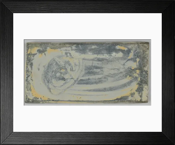 Framed Print : Colour mixing stone that belonged to Jean Moulin, between 1919 and 1938. Creator: Unknown Framed Print : Colour mixing stone that belonged to Jean Moulin, between 1919 and 1938. Creator: Unknown
