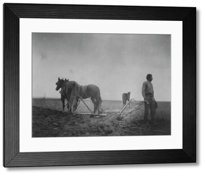 Framed Print : The dawn of civilization, between 1899 and 1900. Creator: Frances Benjamin Johnston Framed Print : The dawn of civilization, between 1899 and 1900. Creator: Frances Benjamin Johnston