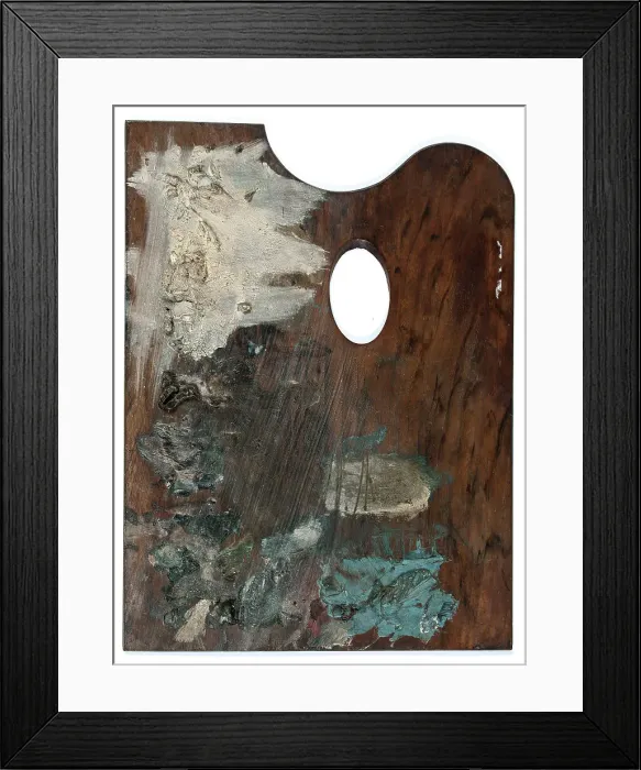 Framed Print : Palette with colours of Ary Sheffer. Creator: Unknown Framed Print : Palette with colours of Ary Sheffer. Creator: Unknown