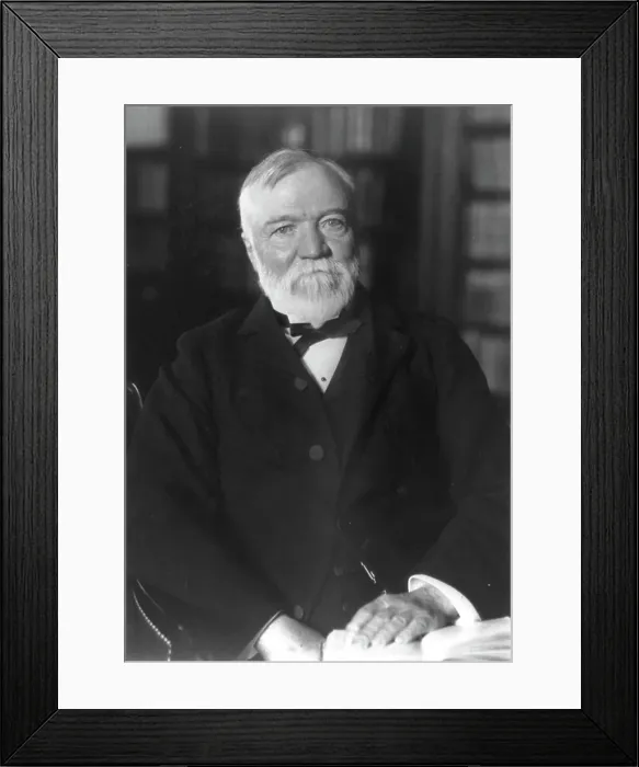 Framed Print : Andrew Carnegie, c1905. Creator: Frances Benjamin Johnston Framed Print : Andrew Carnegie, c1905. Creator: Frances Benjamin Johnston