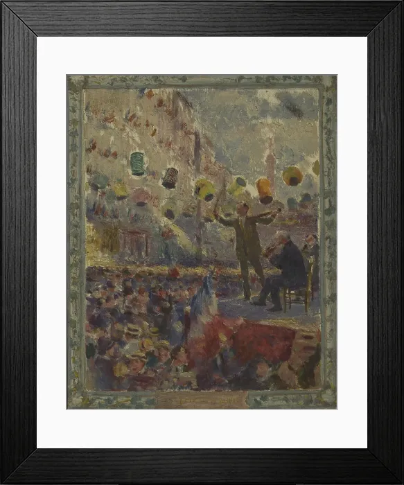 Framed Print : Esquisse pour la mairie du 12ème arrondissement de Paris : Le bal du 14 Juillet, c.1910. Creator: Claude Charles Bourgonnier Framed Print : Esquisse pour la mairie du 12ème arrondissement de Paris : Le bal du 14 Juillet, c.1910. Creator: Claude Charles Bourgonnier