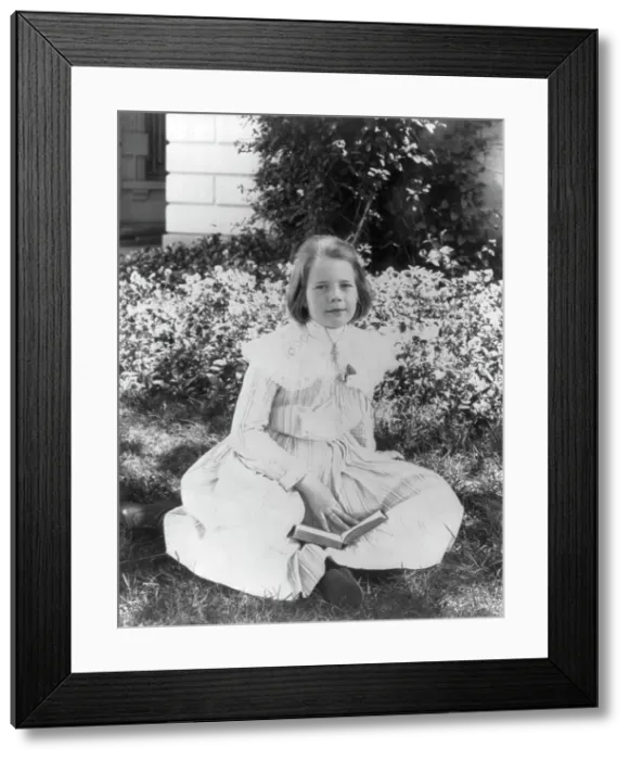 Framed Print : Ethel Roosevelt in the garden, c1902 June 17. Creator: Frances Benjamin Johnston Framed Print : Ethel Roosevelt in the garden, c1902 June 17. Creator: Frances Benjamin Johnston