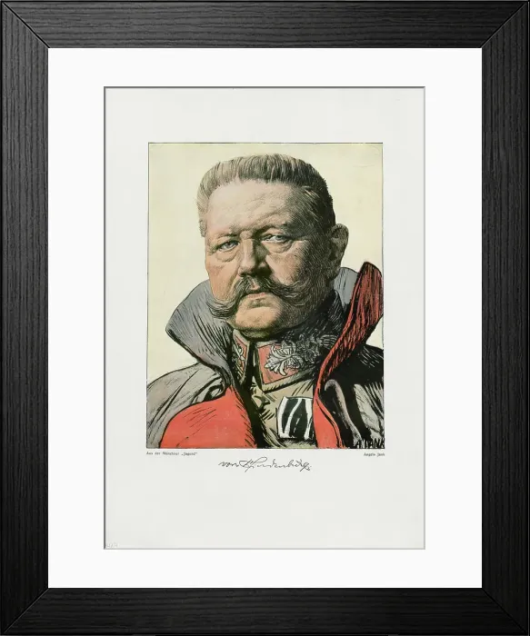 Framed Print : Portrait of Paul von Hindenburg (1847-1934), 1914. Creator: Jank, Angelo (1868-1940) Framed Print : Portrait of Paul von Hindenburg (1847-1934), 1914. Creator: Jank, Angelo (1868-1940)