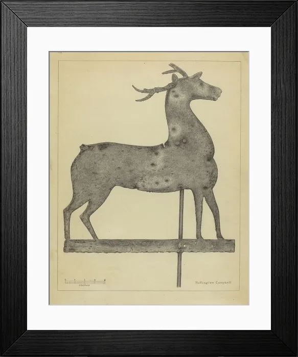Framed Print : Weather Vane, c. 1936. Creator: Rollington Campbell Framed Print : Weather Vane, c. 1936. Creator: Rollington Campbell
