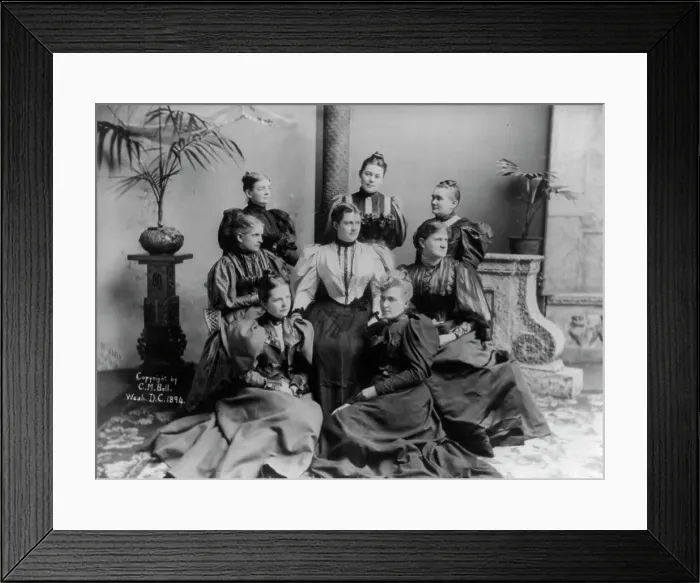 Framed Print : Mrs. Cleveland with ladies of the Cabinet, c1894. Creator: C. M. Bell Studio Framed Print : Mrs. Cleveland with ladies of the Cabinet, c1894. Creator: C. M. Bell Studio