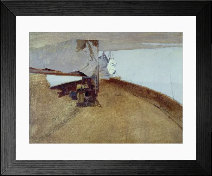 Framed Print : Foredeck of the Alda, c.1905. Creator: Henry Brokman Framed Print : Foredeck of the Alda, c.1905. Creator: Henry Brokman
