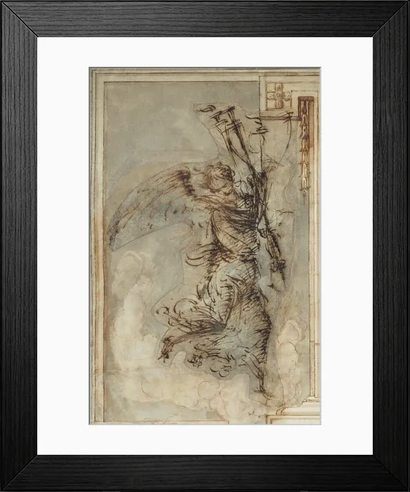 Framed Print : An Angel Carrying a Torch, c. 1500 / 1504. Creator: Filippino Lippi Framed Print : An Angel Carrying a Torch, c. 1500 / 1504. Creator: Filippino Lippi