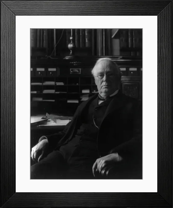 Framed Print : Senator George Frisbie Hoar, 1826-1904, c1899 May 4. Creator: Frances Benjamin Johnston Framed Print : Senator George Frisbie Hoar, 1826-1904, c1899 May 4. Creator: Frances Benjamin Johnston
