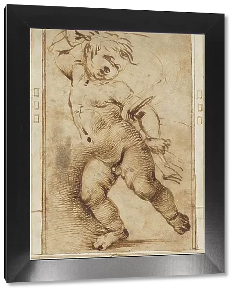 Dancing Putto Holding a Drapery, c. 1493 / 1497. Creator: Filippino Lippi
