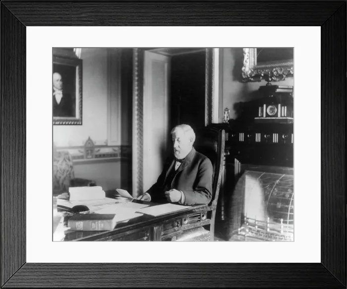 Framed Print : James Gillespie Blaine, c1890. Creator: Frances Benjamin Johnston Framed Print : James Gillespie Blaine, c1890. Creator: Frances Benjamin Johnston