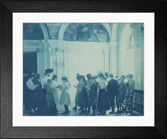 Framed Print : A field trip to the Library of Congress, (1899?). Creator: Frances Benjamin Johnston Framed Print : A field trip to the Library of Congress, (1899?). Creator: Frances Benjamin Johnston
