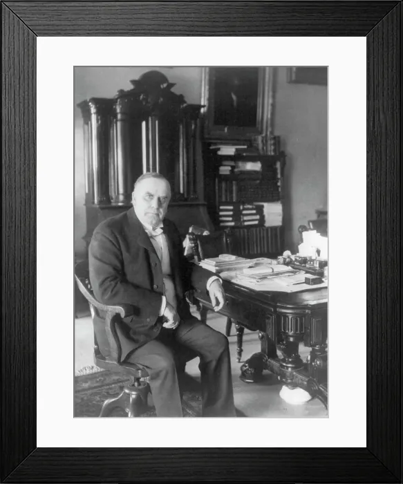 Framed Print : William McKinley, 1897. Creator: Frances Benjamin Johnston Framed Print : William McKinley, 1897. Creator: Frances Benjamin Johnston