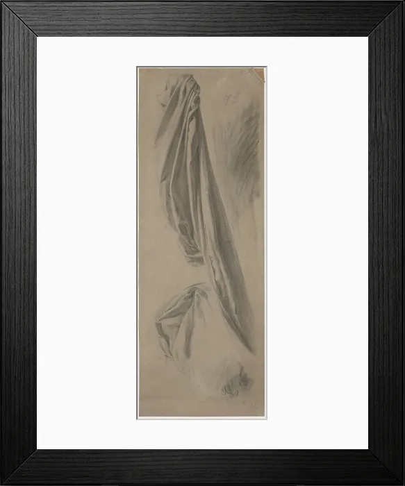 Framed Print : Drapery Study, 1888. Creator: Karel Vitezslav Masek