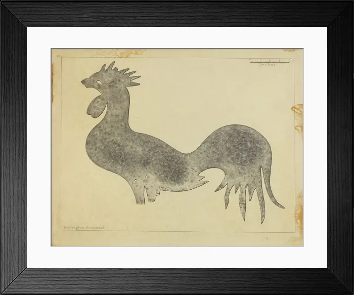 Framed Print : Weather Vane Cock, c. 1936. Creator: Rollington Campbell Framed Print : Weather Vane Cock, c. 1936. Creator: Rollington Campbell