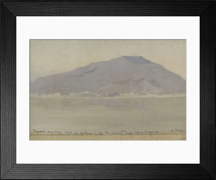 Framed Print : Trapani, Monte San Giuliano (Sicily), 1899. Creator: Henry Brokman Framed Print : Trapani, Monte San Giuliano (Sicily), 1899. Creator: Henry Brokman