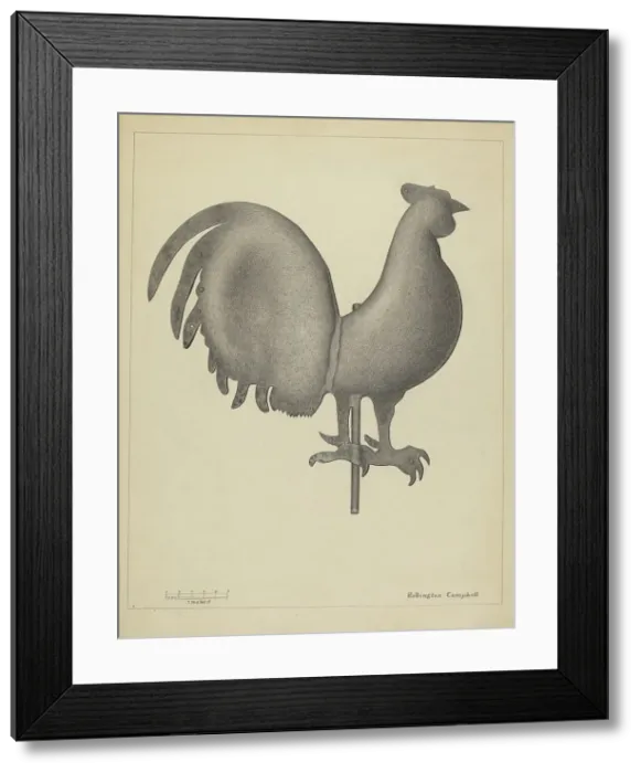 Framed Print : Weather Vane, c. 1936. Creator: Rollington Campbell Framed Print : Weather Vane, c. 1936. Creator: Rollington Campbell