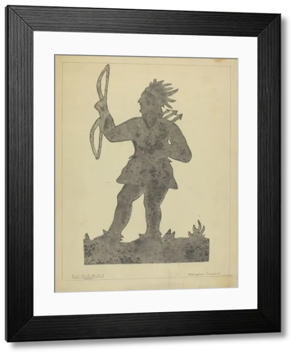 Framed Print : Indian Weather Vane, 1935 / 1942. Creator: Rollington Campbell Framed Print : Indian Weather Vane, 1935 / 1942. Creator: Rollington Campbell
