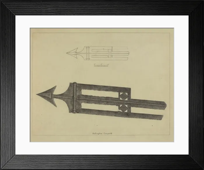 Framed Print : Weather Vane, c. 1936. Creator: Rollington Campbell Framed Print : Weather Vane, c. 1936. Creator: Rollington Campbell