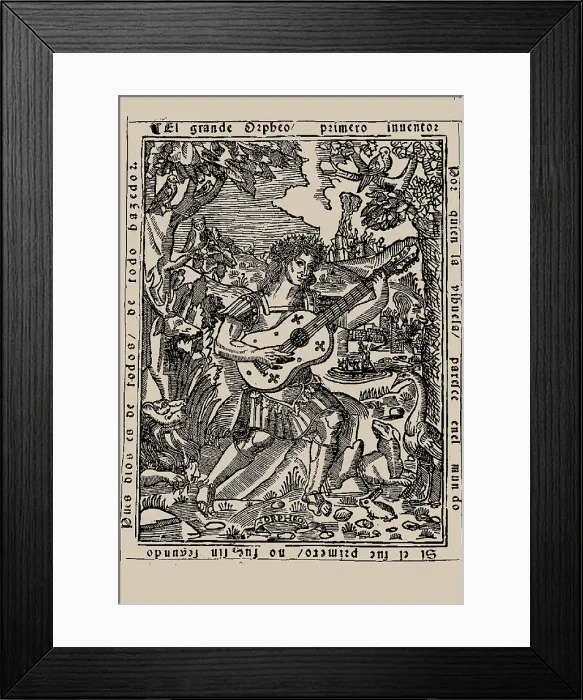 Framed Print : Portrait of Luis de Milán (1500-1561). From El maestro, 1536. Creator: Anonymous. Portrait of Luis de Milán (1500-1561). From El maestro, 1536. Creator: Anonymous Framed Print : Portrait of Luis de Milán (1500-1561). From El maestro, 1536. Creator: Anonymous. Portrait of Luis de Milán (1500-1561). From El maestro, 1536. Creator: Anonymous