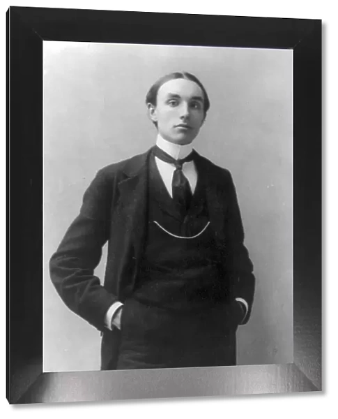 Mills Thompson, three-quarter length portrait, standing, facing right, between c1890 and c1910. Creator: Frances Benjamin Johnston