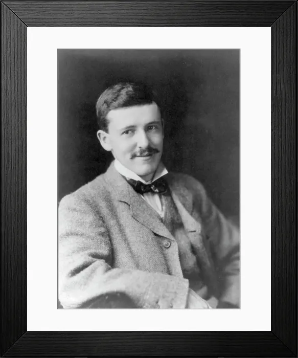Framed Print : Portrait of man, head-and shoulders, facing right, between c1890 and c1910. Creator: Frances Benjamin Johnston
