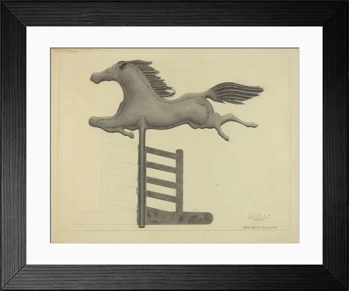 Framed Print : Weather Vane, c. 1936. Creator: Rollington Campbell Framed Print : Weather Vane, c. 1936. Creator: Rollington Campbell