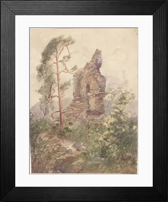 Framed Print : Landscape with Ruin, 1900-1902. Creator: Karel Vitezslav Masek Framed Print : Landscape with Ruin, 1900-1902. Creator: Karel Vitezslav Masek