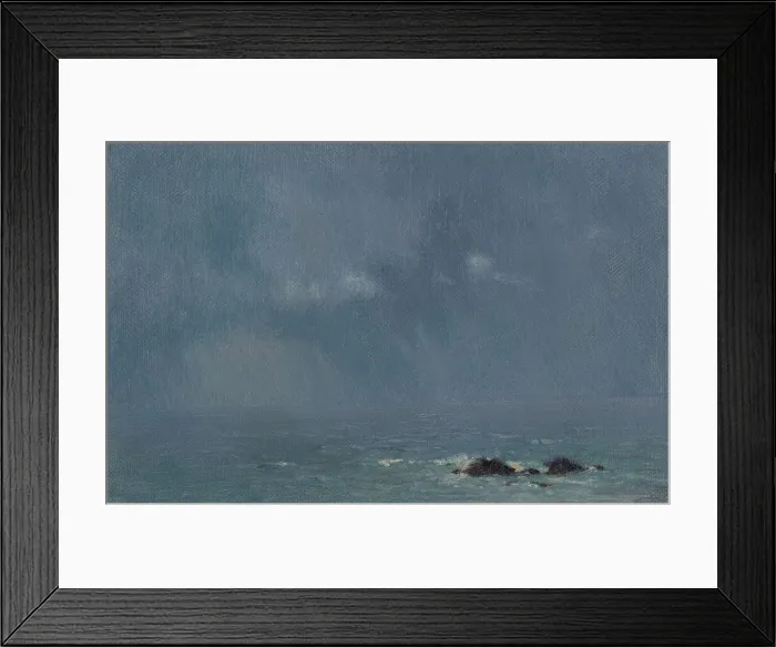 Framed Print : Landscape with two rocks, c.1910. Creator: Henry Brokman Framed Print : Landscape with two rocks, c.1910. Creator: Henry Brokman