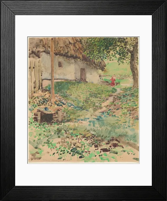Framed Print : Stary Hrosenov, 1889. Creator: Karel Vitezslav Masek Framed Print : Stary Hrosenov, 1889. Creator: Karel Vitezslav Masek