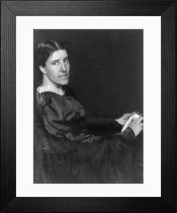Framed Print : Charlotte Perkins Gilman, 1860-1935, c1900. Creator: Frances Benjamin Johnston Framed Print : Charlotte Perkins Gilman, 1860-1935, c1900. Creator: Frances Benjamin Johnston