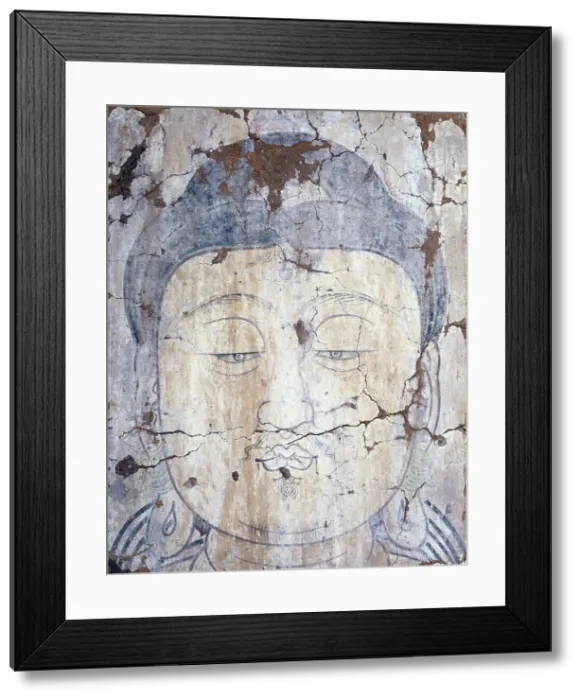 Framed Print : Buddha's head, between 1368 and 1644. Creator: Unknown Framed Print : Buddha's head, between 1368 and 1644. Creator: Unknown