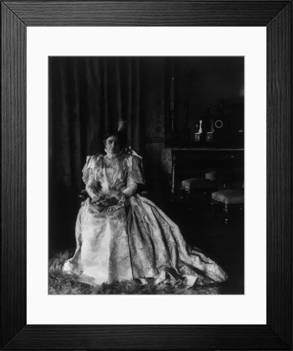 Framed Print : Ida (Saxton) McKinley, 1847-1907, 1897. Creator: Frances Benjamin Johnston Framed Print : Ida (Saxton) McKinley, 1847-1907, 1897. Creator: Frances Benjamin Johnston